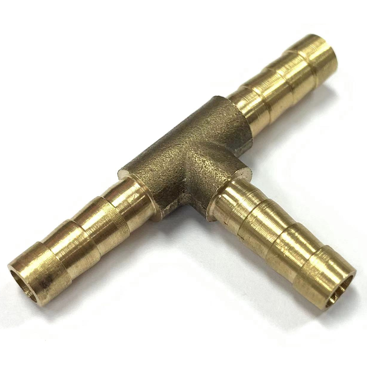 6mm Brass Barbed Tee Hose Joiner
