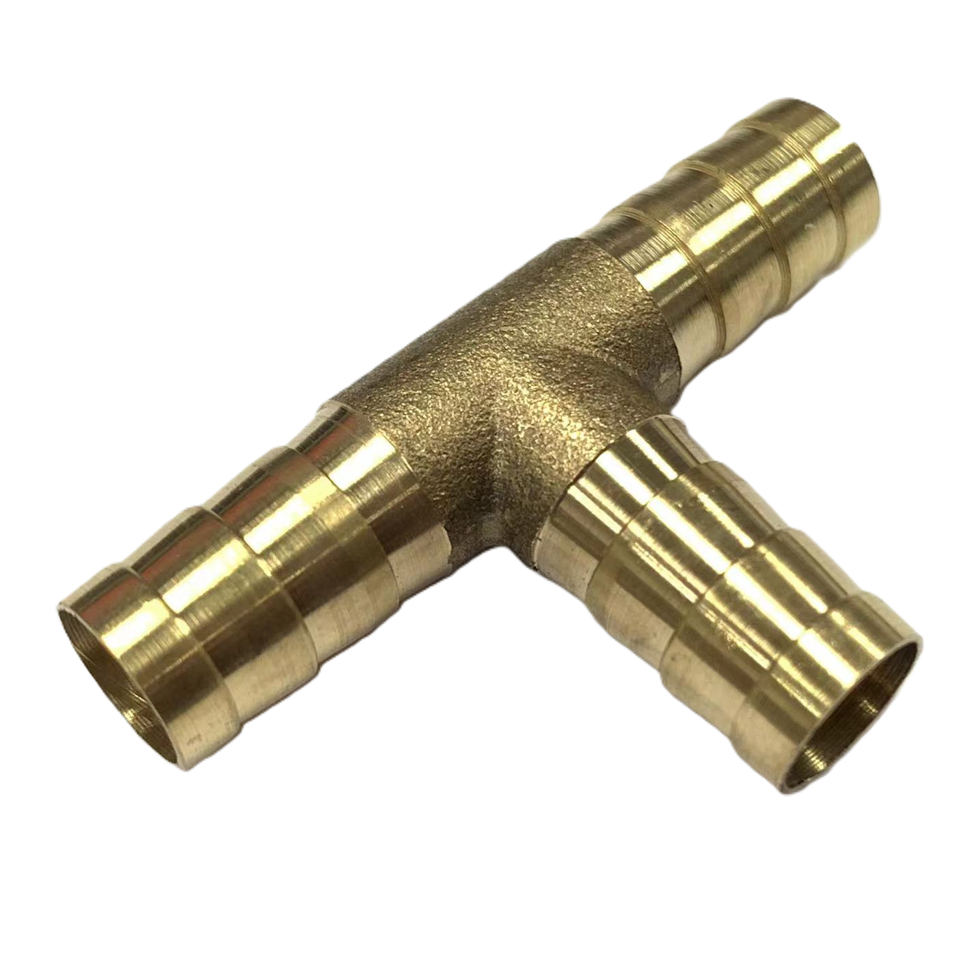 10mm Brass Barbed Tee Hose Joiner