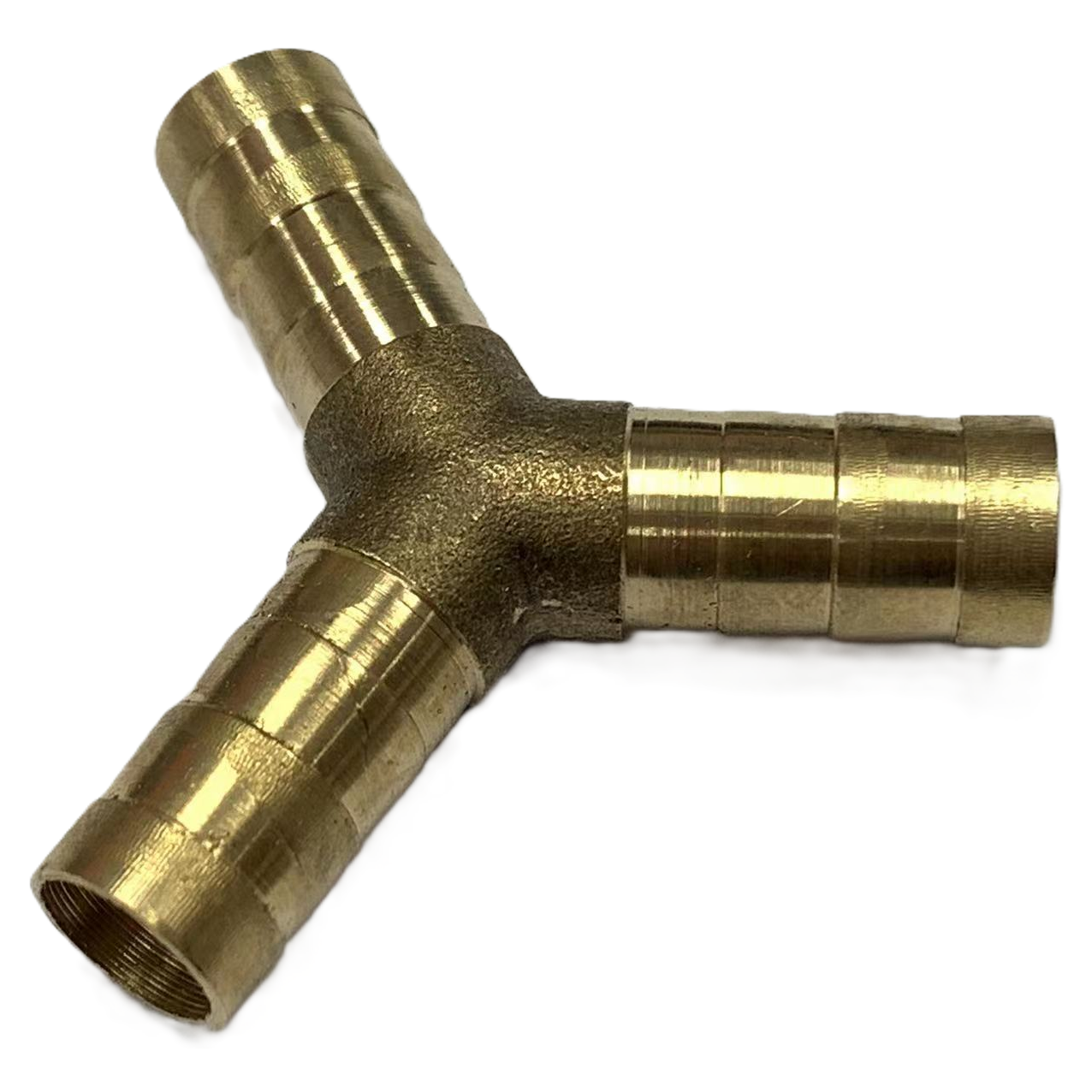 10mm Brass Barbed Y Hose Joiner