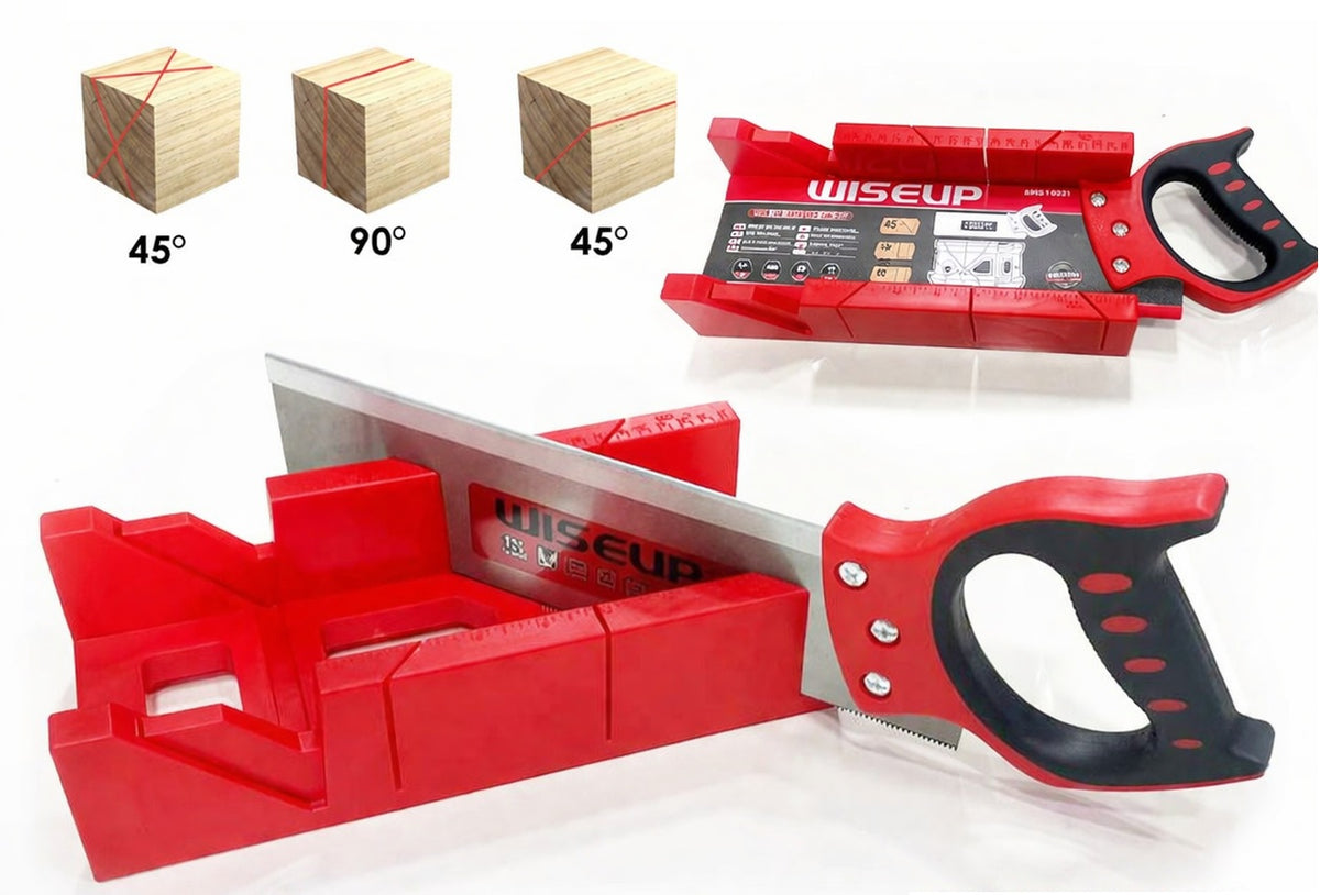 WISEUP 325mm Mitre Box & Tenon Saw Set
