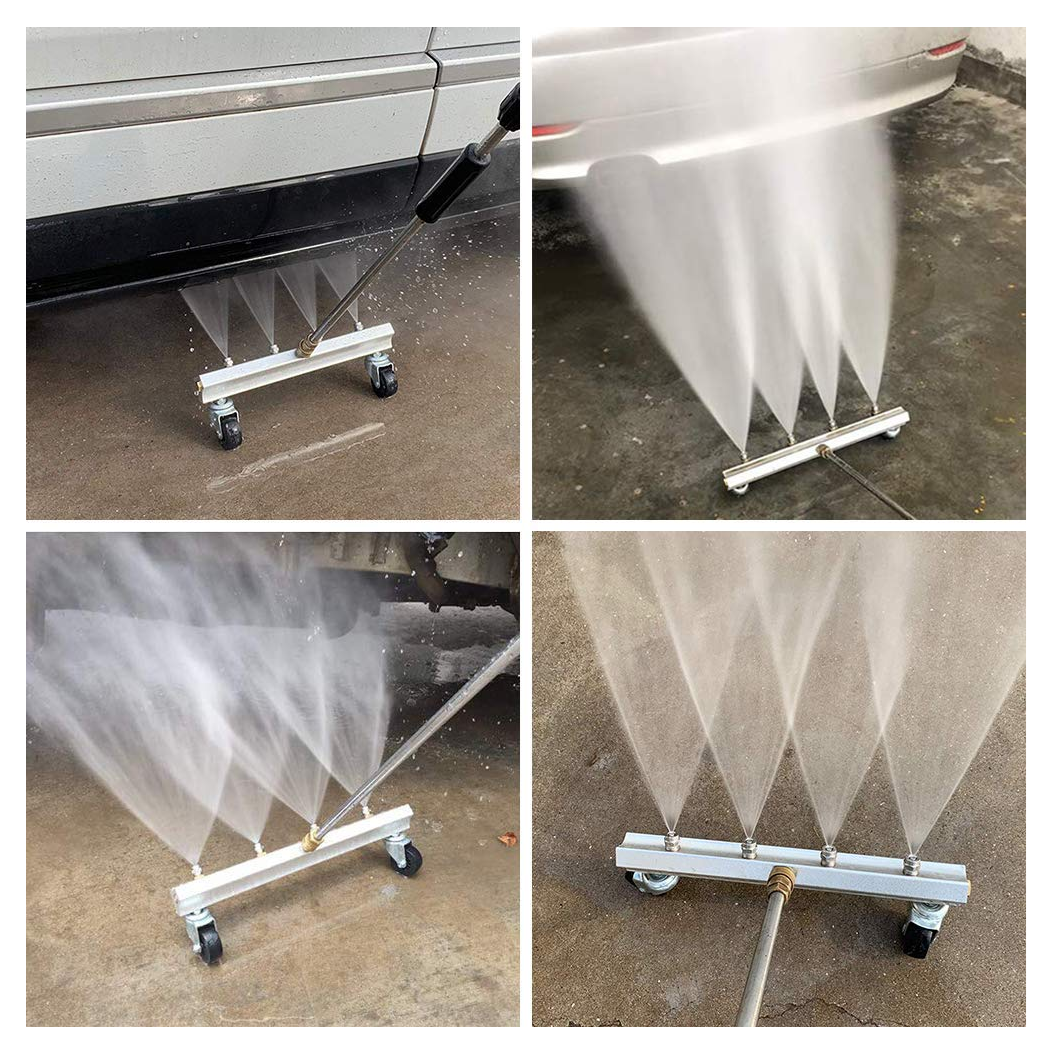 Under Body Chassis Cleaning Pressure Washer Attachment 1/4 Inch Quick Connect