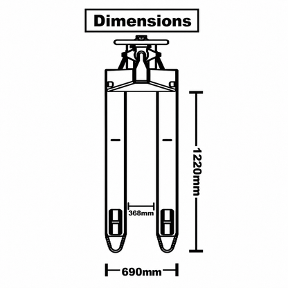 3000kg Wide Pallet Jack