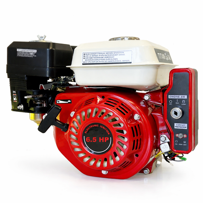196cc 6.5hp 4-Stroke Electric Start Petrol Engine - GX200 Compatible