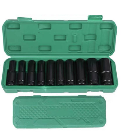 1/2 Inch Drive 10 Piece Metric Impact Deep Socket Set
