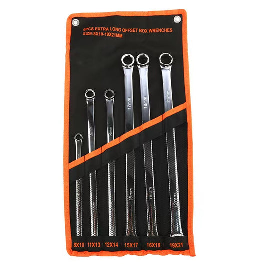 Extra Long Double Ring Spanner Set - 6 Piece