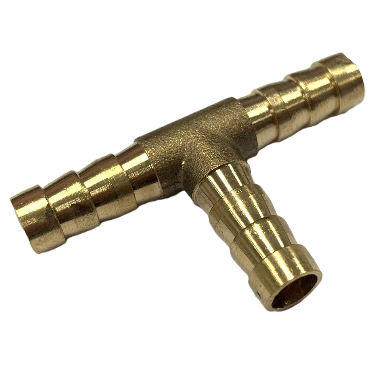 8mm Brass Barbed Tee Hose Joiner