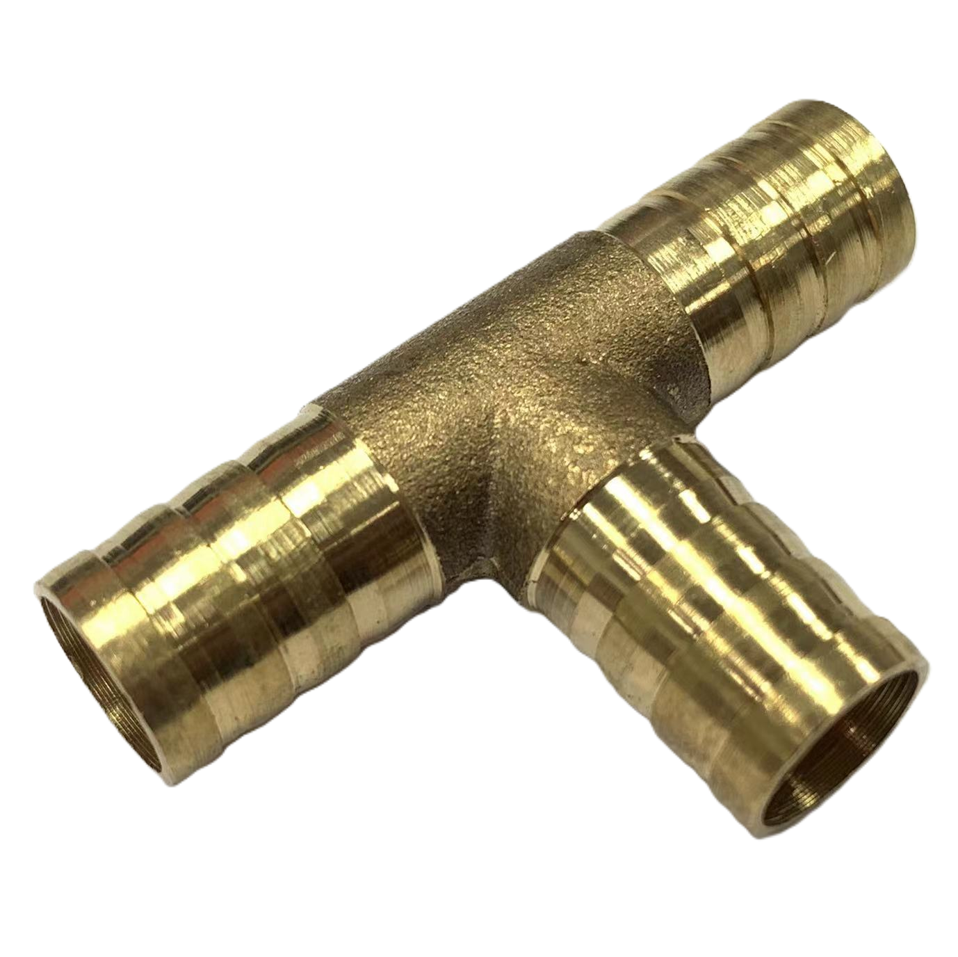 12mm Brass Barbed Tee Hose Joiner