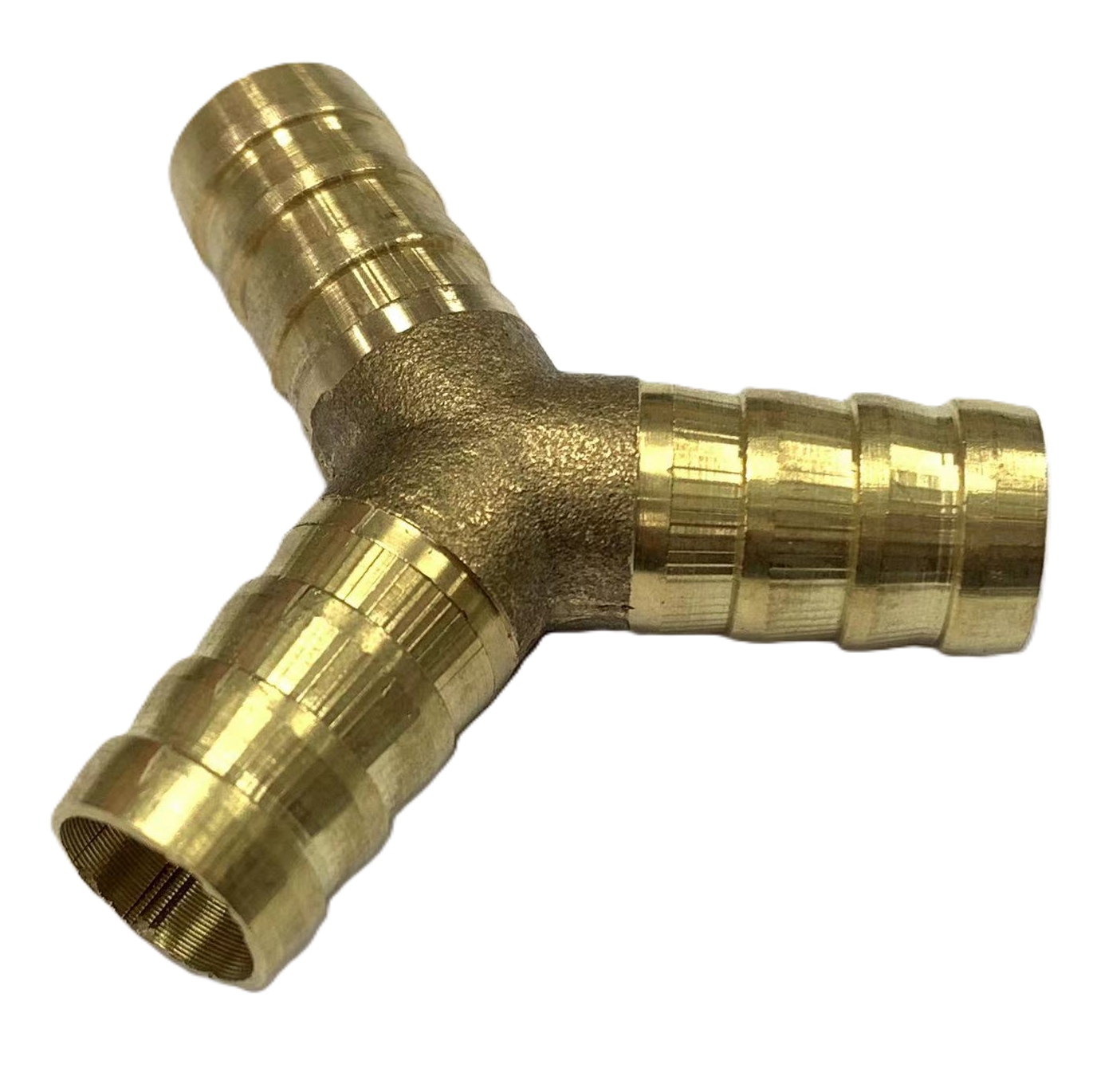 12mm Brass Barbed Y Hose Joiner