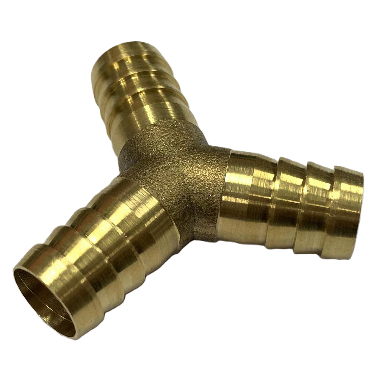 14mm Brass Barbed Y Hose Joiner