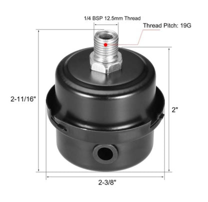 Air Compressor Air Filter Housing 1/4 Inch BSP