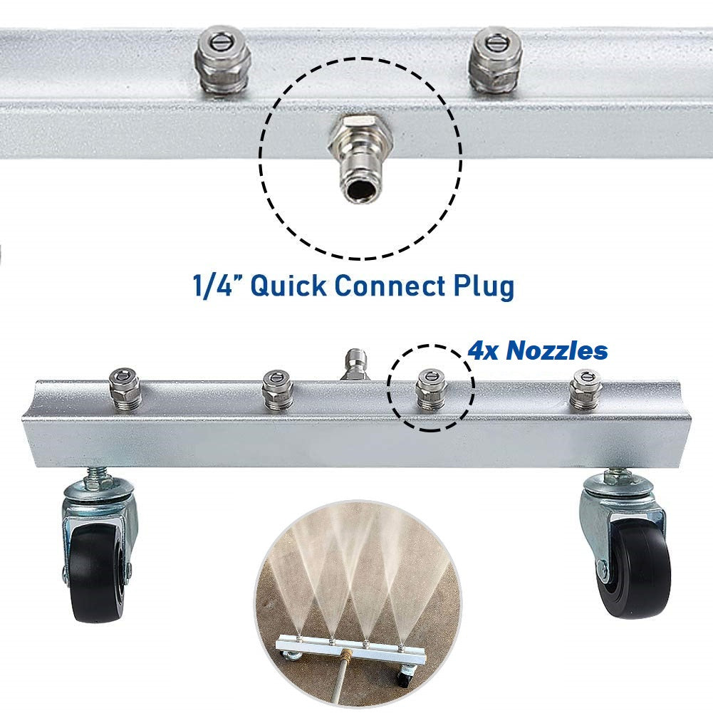 Under Body Chassis Cleaning Pressure Washer Attachment 1/4 Inch Quick Connect