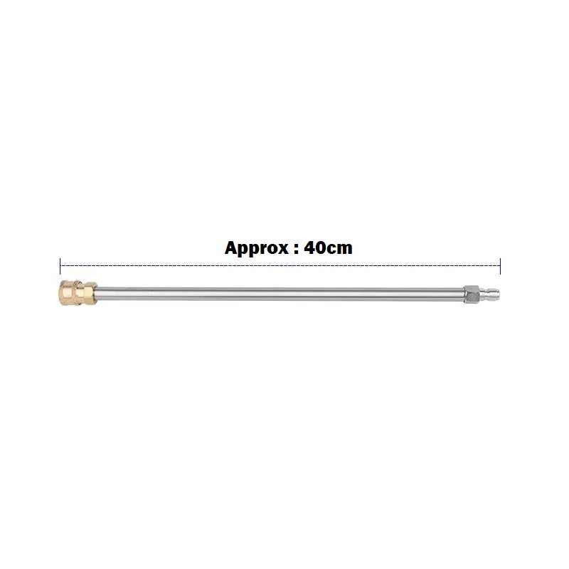 Pressure Washer Lance Attachment 40cm 1/4 Inch Quick Connect - Straight