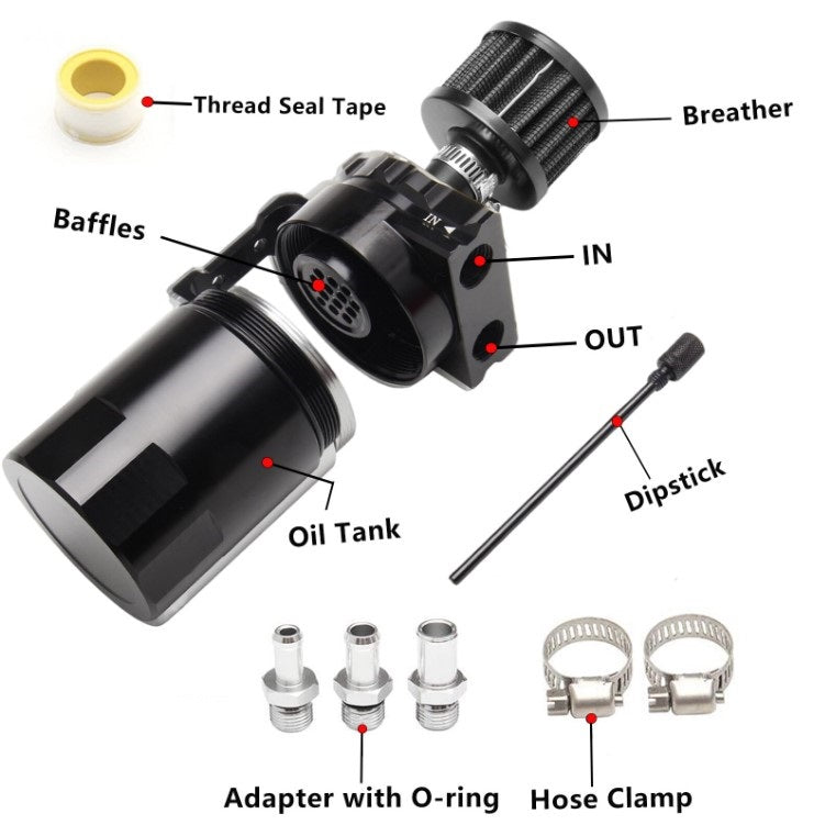 Performance Baffled Oil Catch Can 300ml