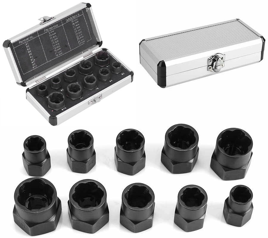 3/8 Inch Drive 11 Piece Twist Socket Set