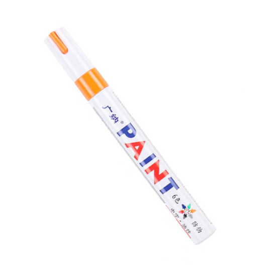 Orange Tyre Marking Paint Pen