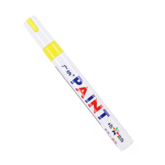 Yellow Tyre Marking Paint Pen