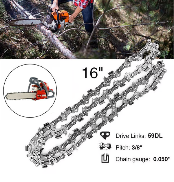 16" 3/8" Pitch 0.050" Gauge 59 Link Chainsaw Chain