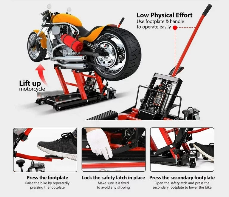 Motorcycle & Quad Bike Hydraulic Jack 680kg