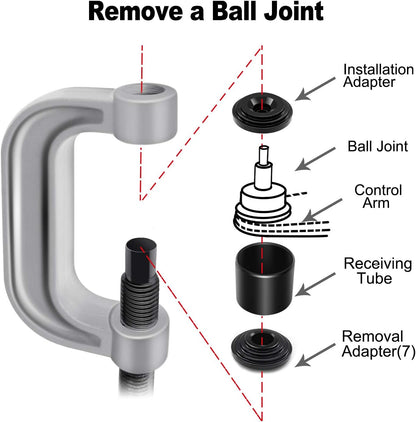Comprehensive 4-in-1 Ball Joint Separator Kit - 21 Piece