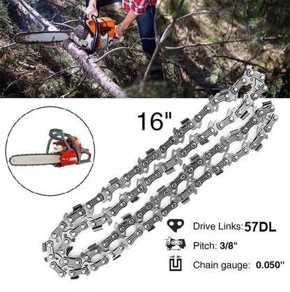 16" 3/8" Pitch 0.050" Gauge 57 Link Chainsaw Chain