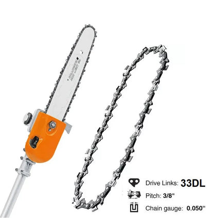 8" 3/8" Pitch 0.050" Gauge 33 Link Chainsaw Chain