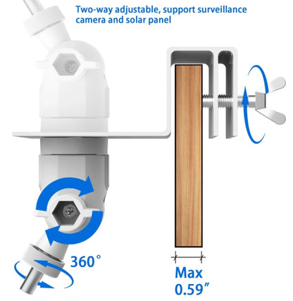 Gutter Mount for CCTV Cameras - White