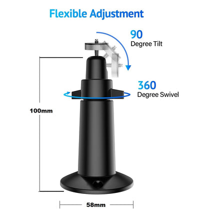 Wall Mount for CCTV Cameras - Black