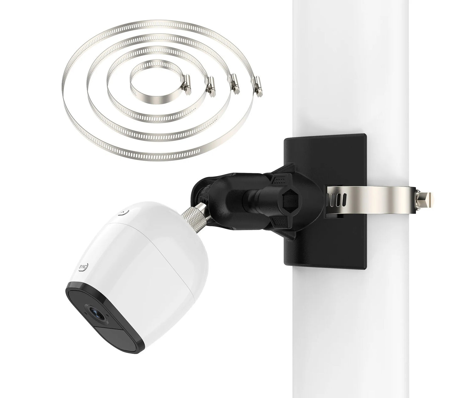 Downpipe Mount for CCTV Cameras - Black
