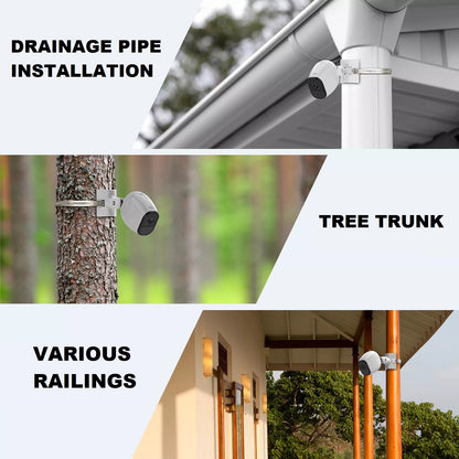 Downpipe Mount for CCTV Cameras - White