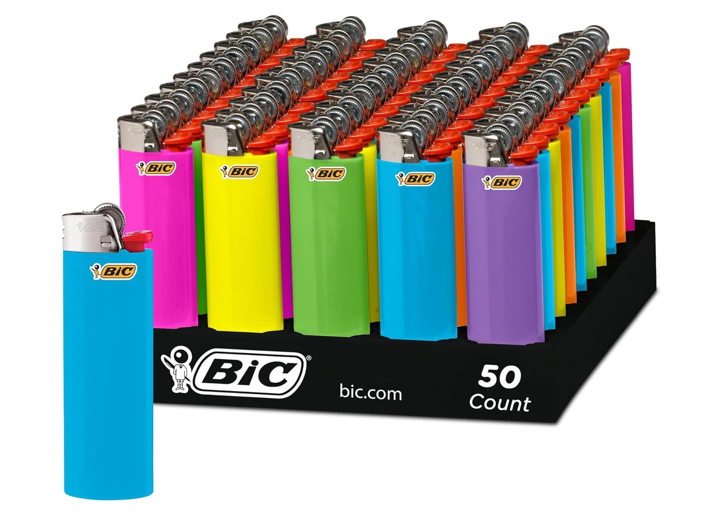 BiC J26 Maxi Lighters - Tray 50