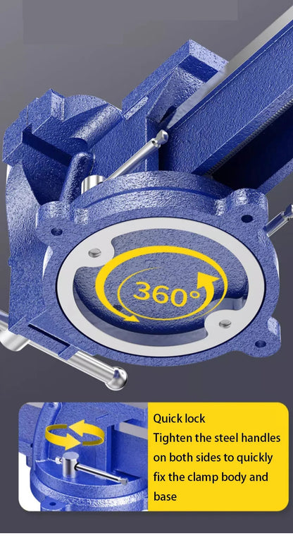 200mm Cast Iron Swiveling Bench Vice