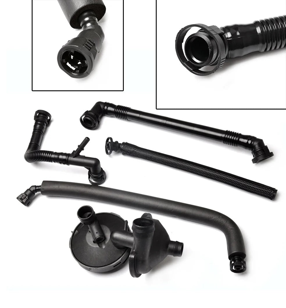 BMW 3,5,7,MXE PCV Crankcase Vent Valve Breather Hose Kit