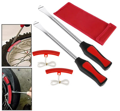 Motorcycle Pry Bar Set With Rim Protectors