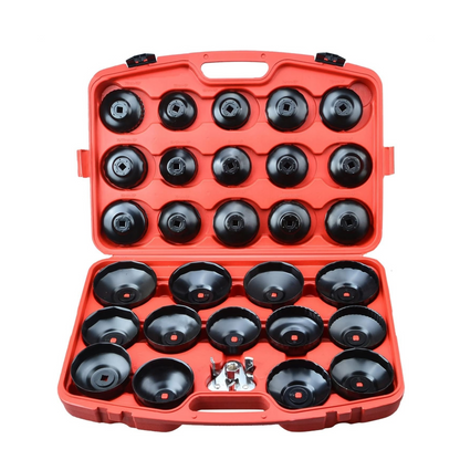 Comprehensive Oil Filter Cup Wrench Set - 29 Piece