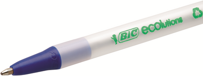 BiC Clic Stic ECOlutions 1.0mm Tip Blue Ballpoint Pens - Box 50