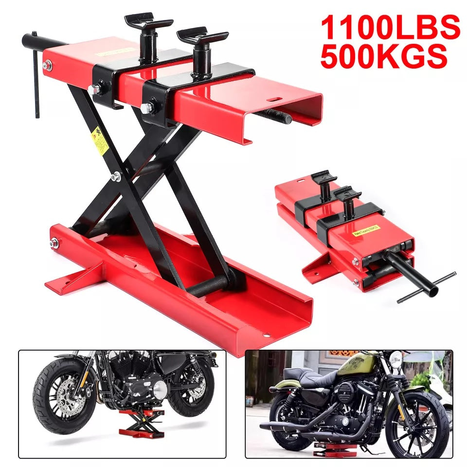 Motorcycle Scissor Lift With Support Arms 500kg