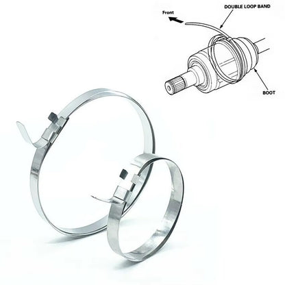 Ear Type CV Boot Clamps - 2 Pack