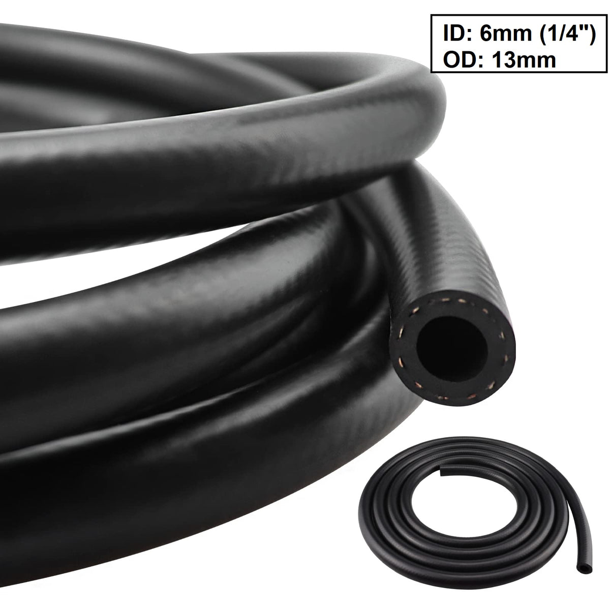 NBR Fuel Line 6mm x 13mm - 30cm