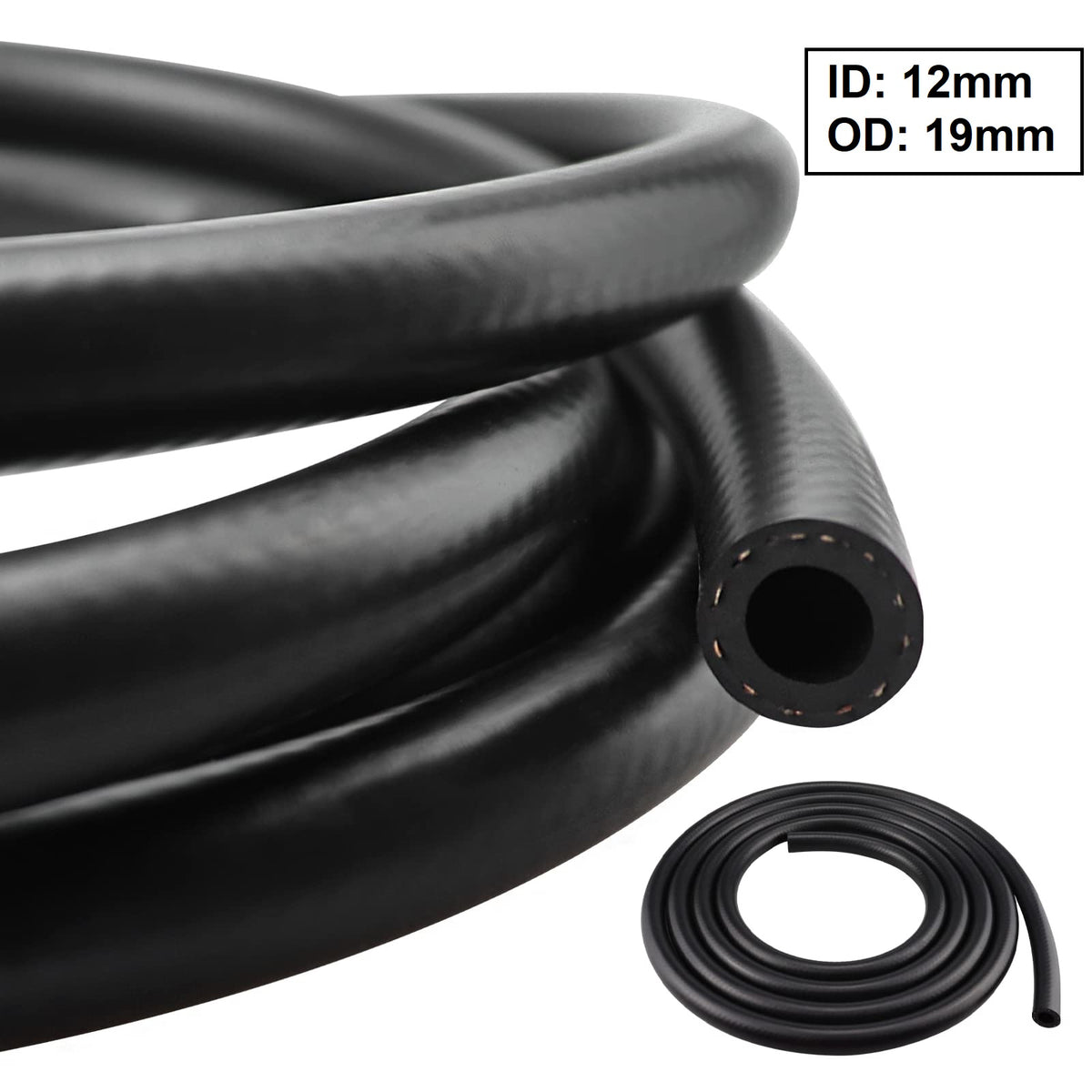 NBR Fuel Line 12mm x 19mm - 30cm