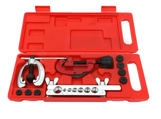 Tube Double Flaring Tool Kit - 10 Piece