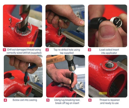 Helicoil Thread Repair Kit - 131 Piece