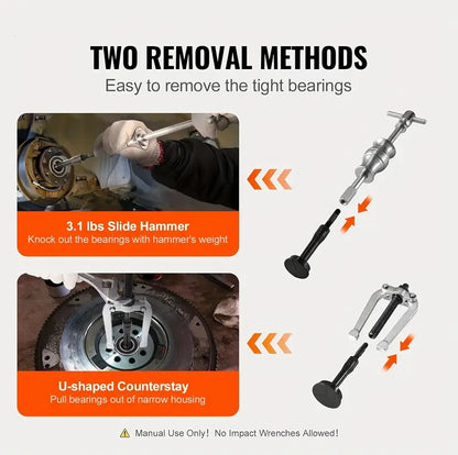 Comprehensive Blind Hole Inner Bearing Slide Hammer Set