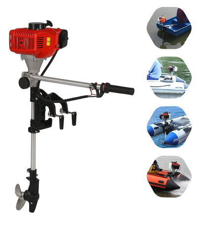 55cc 2-Stroke Engine - Petrol Outboard Motor