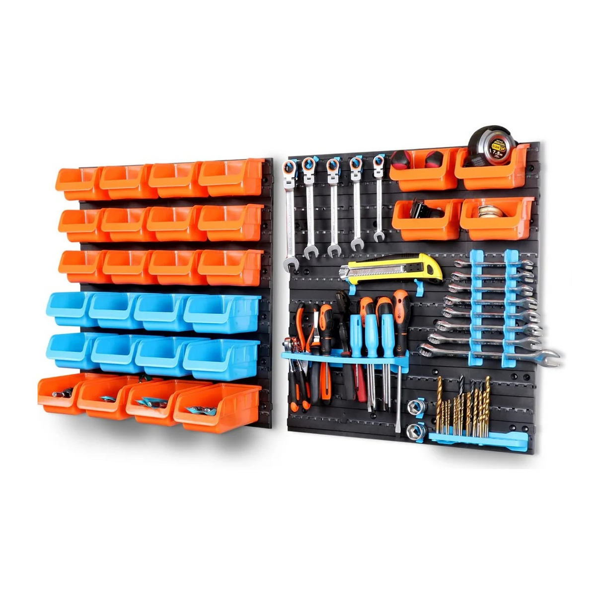 64 Storage Bin Rack - Wall Mounted