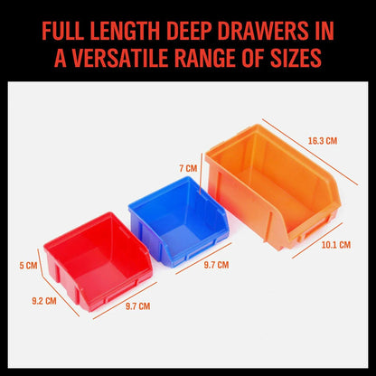 30 Storage Bin Rack - Wall Mounted