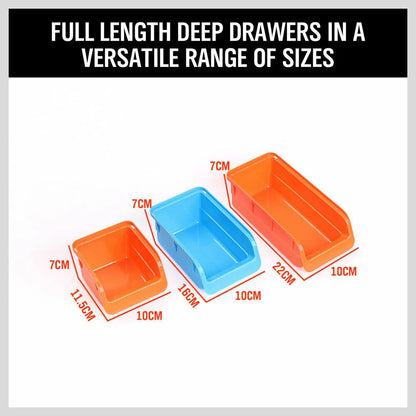 64 Storage Bin Rack - Wall Mounted