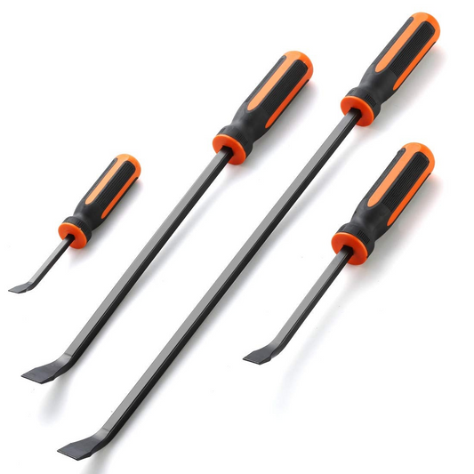 Pry Bar Set with Striking Cap - 4 Piece