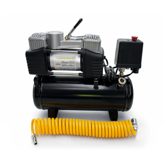 12V Portable Twin Cylinder Air Compressor