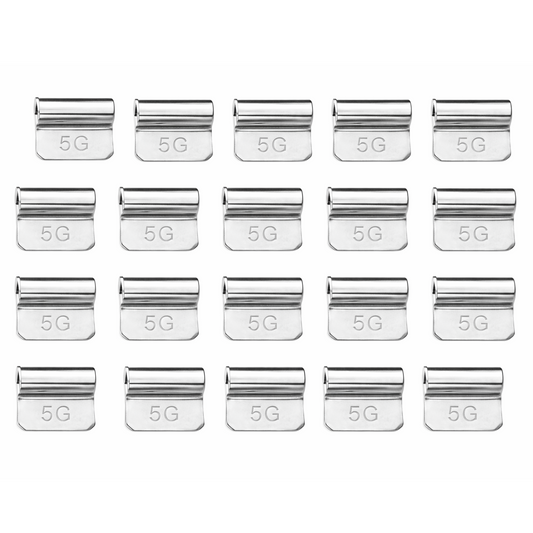 5 Gram Clip-on Wheel Weights - 20 Pack