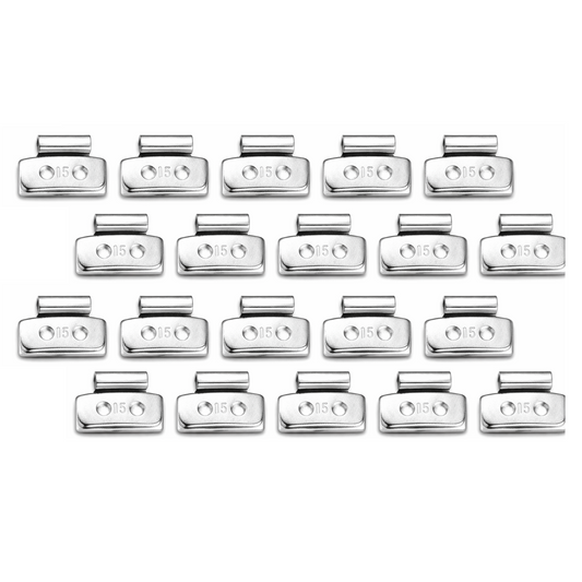 15 Gram Clip-on Wheel Weights - 20 Pack